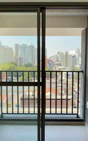 Studio à venda com 26m², 1 quarto e sem vaga Studio à venda com 26m², 1 quarto e sem vagaVaranda