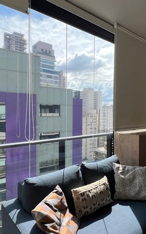 Studio para alugar com 33m², 1 quarto e 1 vaga Studio para alugar com 33m², 1 quarto e 1 vagaVaranda