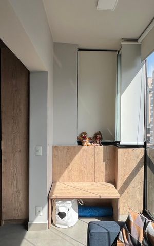 Studio para alugar com 33m², 1 quarto e 1 vaga Studio para alugar com 33m², 1 quarto e 1 vagaVaranda