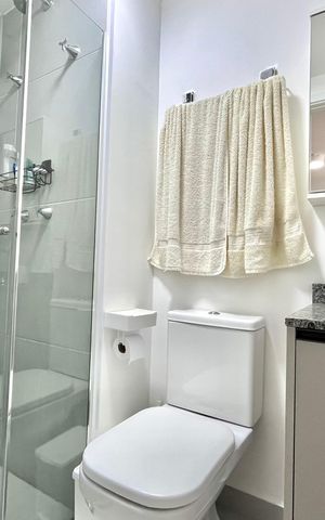 Apartamento à venda com 29m², 1 quarto e 1 vaga Apartamento à venda com 29m², 1 quarto e 1 vagaBanheiro Social
