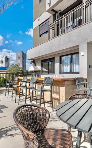 Apartamento à venda com 29m², 1 quarto e 1 vaga Apartamento à venda com 29m², 1 quarto e 1 vagaÁrea comum - Churrasqueira