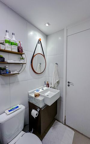Apartamento para alugar com 60m², 2 quartos e 1 vagaBanheiro
