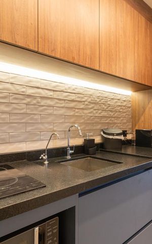 Studio à venda com 27m², 1 quarto e sem vaga Studio à venda com 27m², 1 quarto e sem vagaCozinha