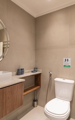 Studio à venda com 27m², 1 quarto e sem vaga Studio à venda com 27m², 1 quarto e sem vagaBanheiro