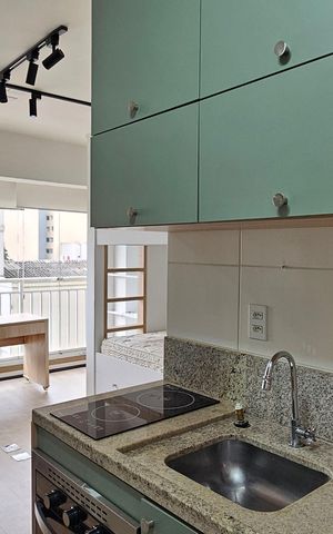 Studio para alugar com 27m², 1 quarto e sem vaga Studio para alugar com 27m², 1 quarto e sem vagaCozinha