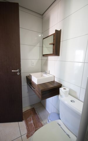 Apartamento para alugar com 72m², 1 quarto e 2 vagas Apartamento para alugar com 72m², 1 quarto e 2 vagasBanheiro