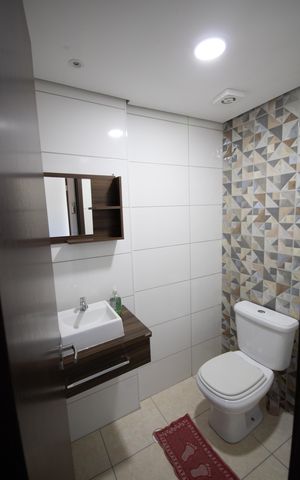Apartamento para alugar com 72m², 1 quarto e 2 vagas Apartamento para alugar com 72m², 1 quarto e 2 vagasBanheiro