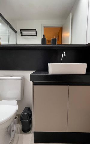 Casa de condomínio para alugar com 25m², 1 quarto e sem vagaBanheiro da Suíte