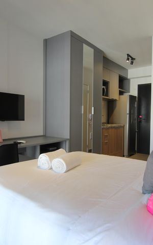 Studio à venda com 27m², 1 quarto e sem vagaSala/Quarto
