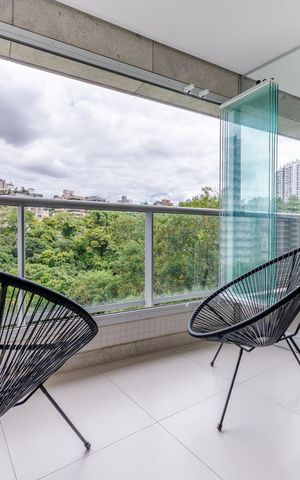 Apartamento à venda com 54m², 1 quarto e 1 vaga Apartamento à venda com 54m², 1 quarto e 1 vagaVaranda