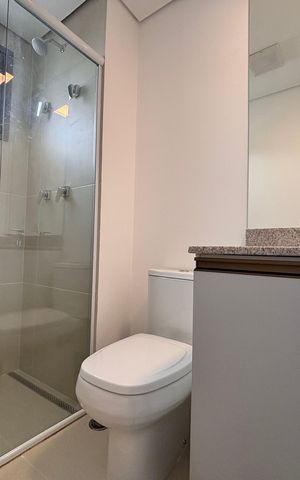 Apartamento para alugar com 42m², 1 quarto e sem vaga Apartamento para alugar com 42m², 1 quarto e sem vagaBanheiro da Suíte