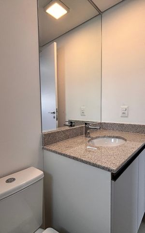 Apartamento para alugar com 42m², 1 quarto e sem vaga Apartamento para alugar com 42m², 1 quarto e sem vagaBanheiro da Suíte