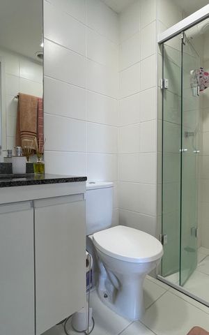 Studio para alugar com 24m², 1 quarto e sem vaga Studio para alugar com 24m², 1 quarto e sem vagaBanheiro