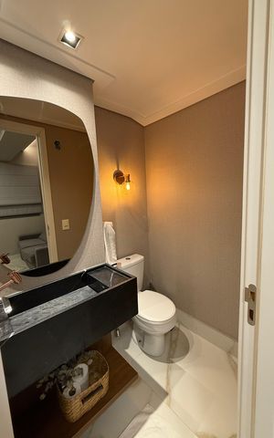 Apartamento para alugar com 110m², 2 quartos e 1 vagaLavabo