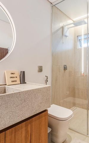 Apartamento para alugar com 70m², 1 quarto e sem vagaBanheiro