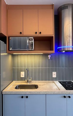 Studio à venda com 28m², 1 quarto e sem vaga Studio à venda com 28m², 1 quarto e sem vagaCozinha