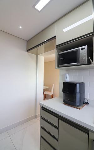 Apartamento à venda com 78m², 2 quartos e 2 vagasCozinha e Área de Serviço
