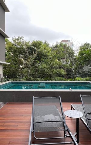 Studio para alugar com 37m², 1 quarto e sem vaga Studio para alugar com 37m², 1 quarto e sem vagaPiscina