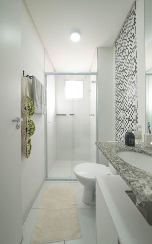 Apartamento à venda com 67m², 2 quartos e 1 vagaBanheiro Social