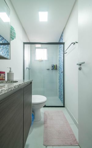 Apartamento à venda com 67m², 2 quartos e 1 vagaBanheiro da Suíte