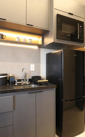 Studio à venda com 24m², 1 quarto e sem vagaCozinha