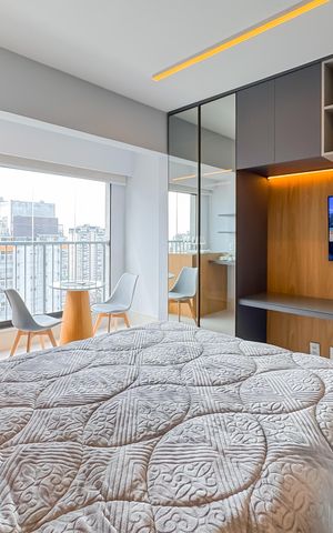 Studio à venda com 25m², 1 quarto e sem vaga Studio à venda com 25m², 1 quarto e sem vagaStudio