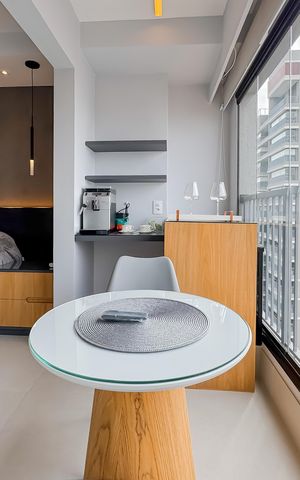 Studio à venda com 25m², 1 quarto e sem vaga Studio à venda com 25m², 1 quarto e sem vagaVaranda