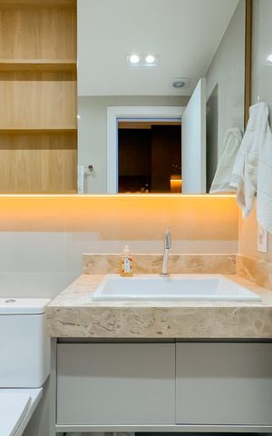 Studio à venda com 25m², 1 quarto e sem vaga Studio à venda com 25m², 1 quarto e sem vagaBanheiro