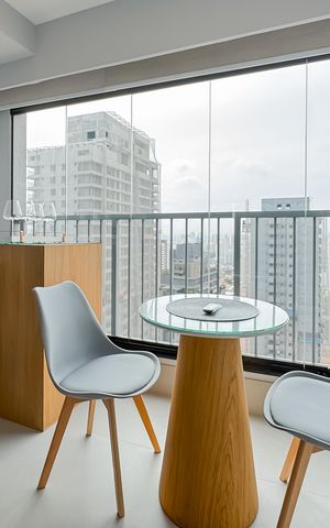 Studio à venda com 25m², 1 quarto e sem vaga Studio à venda com 25m², 1 quarto e sem vagaVaranda