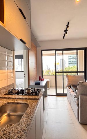Apartamento à venda com 34m², 1 quarto e sem vaga Apartamento à venda com 34m², 1 quarto e sem vagaSala/Cozinha