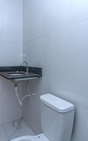 Casa à venda com 124m², 2 quartos e 4 vagas Casa à venda com 124m², 2 quartos e 4 vagasBanheiro da Suíte