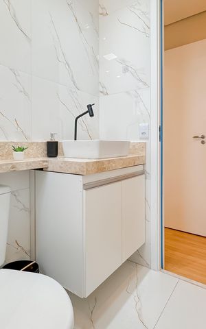 Apartamento à venda com 55m², 2 quartos e 1 vaga Apartamento à venda com 55m², 2 quartos e 1 vagaBanheiro da Suíte