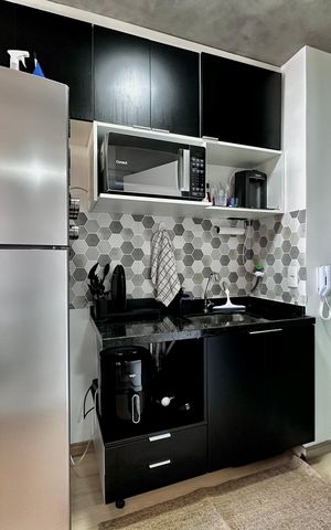 Studio à venda com 28m², 0 quarto e sem vaga Studio à venda com 28m², 0 quarto e sem vagaCozinha
