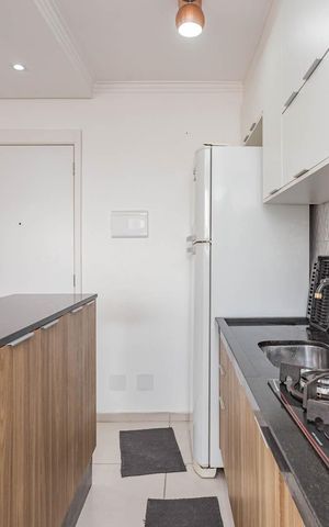 Apartamento à venda com 39m², 2 quartos e 1 vagaCozinha e Área de Serviço