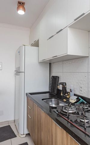 Apartamento à venda com 39m², 2 quartos e 1 vagaCozinha e Área de Serviço