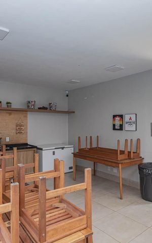 Apartamento à venda com 39m², 2 quartos e 1 vagaÁrea comum - Churrasqueira