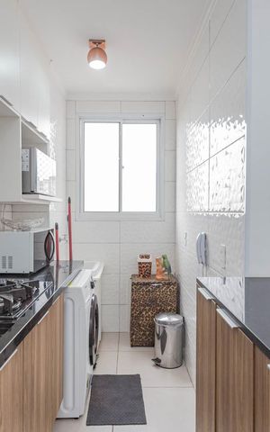 Apartamento à venda com 39m², 2 quartos e 1 vagaCozinha e Área de Serviço