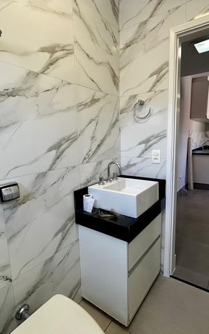 Apartamento para alugar com 38m², 1 quarto e sem vaga Apartamento para alugar com 38m², 1 quarto e sem vagaBanheiro