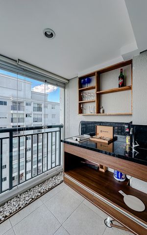 Apartamento para alugar com 40m², 1 quarto e 1 vagaVaranda da Sala