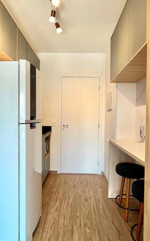 Studio para alugar com 25m², 1 quarto e sem vaga Studio para alugar com 25m², 1 quarto e sem vagaCozinha