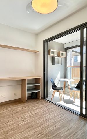 Studio para alugar com 25m², 1 quarto e sem vaga Studio para alugar com 25m², 1 quarto e sem vagaSala/Quarto