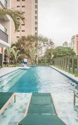 Studio para alugar com 25m², 1 quarto e sem vaga Studio para alugar com 25m², 1 quarto e sem vagaÁrea comum - Piscina