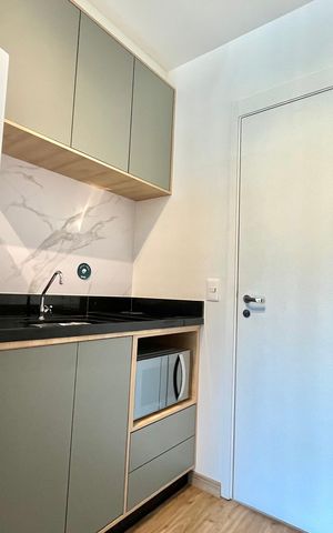 Studio para alugar com 25m², 1 quarto e sem vaga Studio para alugar com 25m², 1 quarto e sem vagaCozinha