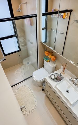 Apartamento à venda com 91m², 2 quartos e 1 vaga Apartamento à venda com 91m², 2 quartos e 1 vagaBanheiro da Suíte
