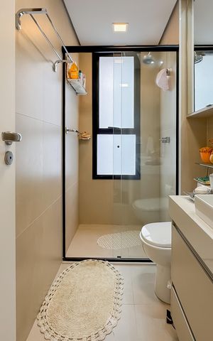 Apartamento à venda com 91m², 2 quartos e 1 vaga Apartamento à venda com 91m², 2 quartos e 1 vagaBanheiro da Suíte
