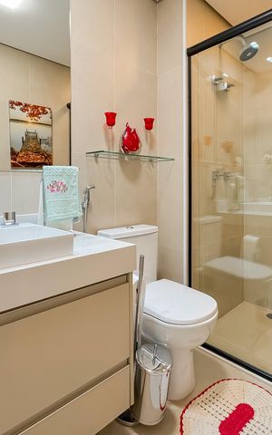 Apartamento à venda com 91m², 2 quartos e 1 vaga Apartamento à venda com 91m², 2 quartos e 1 vagaBanheiro Social