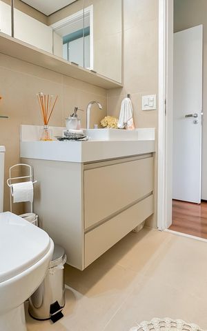 Apartamento à venda com 91m², 2 quartos e 1 vaga Apartamento à venda com 91m², 2 quartos e 1 vagaBanheiro da Suíte