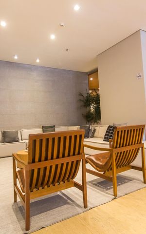 Studio à venda com 45m², 1 quarto e 1 vagaHall social