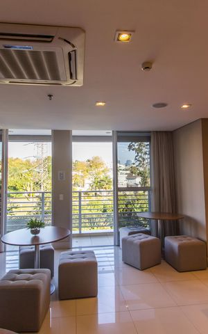 Studio à venda com 45m², 1 quarto e 1 vagaÁrea comum - Salão de festas