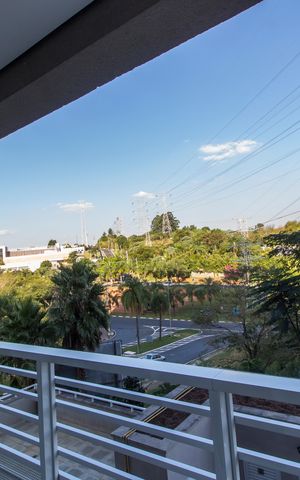 Studio à venda com 45m², 1 quarto e 1 vagaVaranda